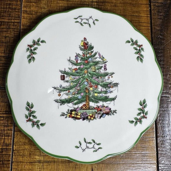 Spode Other - Spode Christmas Tree Trivet Hors d'Oeurve Tray Appetizer Cheese Plate England